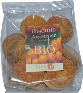 Biscuits salés à l'argousier BIO sachet de 100 g