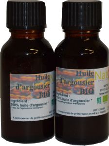 Huile d'argousier BIO 20 ml part lot de 2 bouteilles