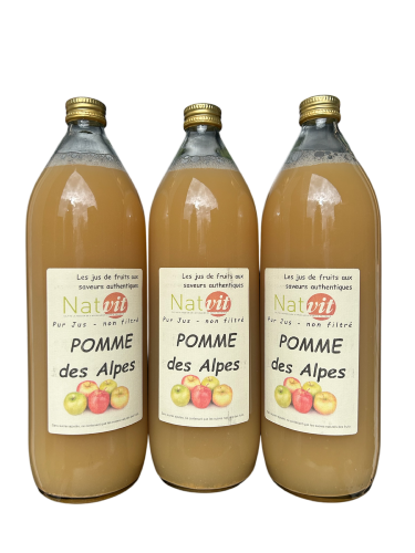 Pur jus Pomme Traditionnel Lot de 3 bouteilles de 1L