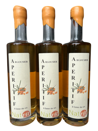 Aperitif à l'argousier des Alpes Lot de 6 bouteilles