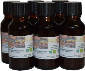 Huile d'argousier BIO 20 ml par lot de 6 soit 10% de remise